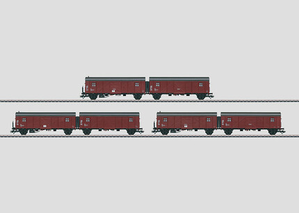 Marklin48850 3 пары вагонов Федеральной железной дороги Германии (DB) типа Hrs-z 330 типа Leig-Einheit Ep.IV H0