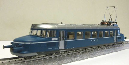 Marklin37867 Электровоз серии RBe 2/4 Blauer Pfeil/Blue Arrow Electric Railcar со звуком (Эпоха IV 1970-е) H0
