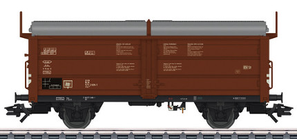 Marklin46196 Вагон грузовой German Tims 858 Sliding Roof/Sliding Wall Fright Car of the DB Era IV H0